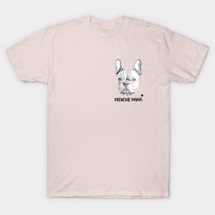 French Bulldog Frenchie Mama Black Font T-Shirt